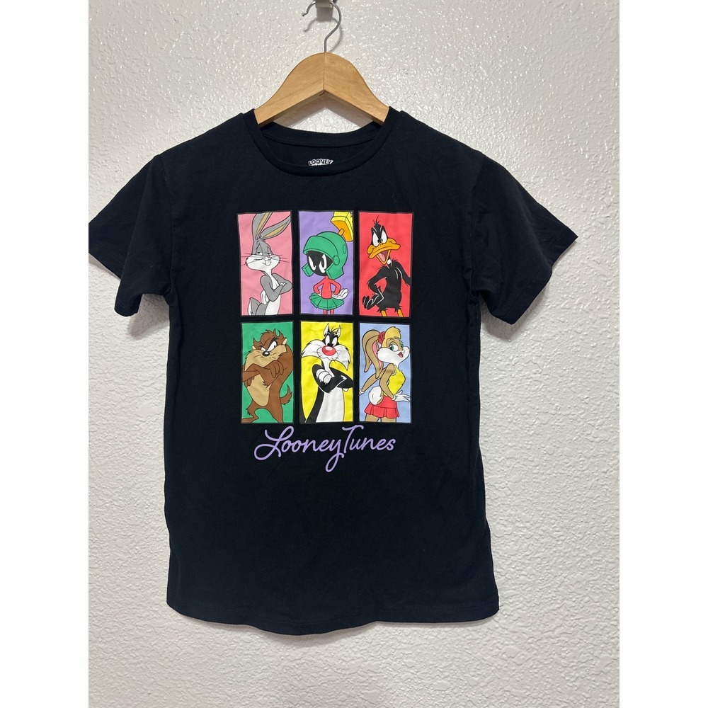 Kids Looney Tunes Bugs Bunny Daffy Duck Lola Bunny Graphic T Shirt Size L 10 12